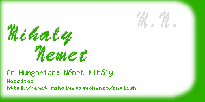 mihaly nemet business card
