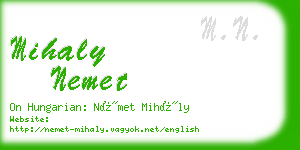 mihaly nemet business card